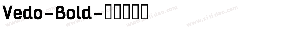 Vedo-Bold字体转换