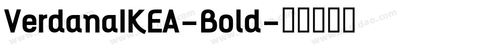 VerdanaIKEA-Bold字体转换