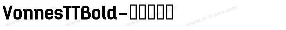VonnesTTBold字体转换