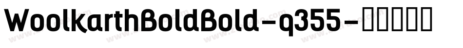 WoolkarthBoldBold-q355字体转换