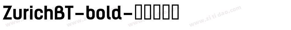 ZurichBT-bold字体转换