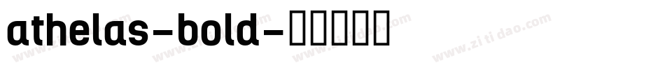 athelas-bold字体转换