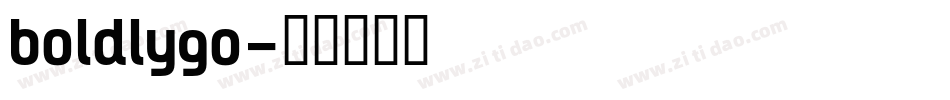 boldlygo字体转换