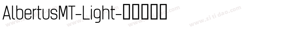 AlbertusMT-Light字体转换