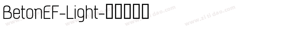 BetonEF-Light字体转换