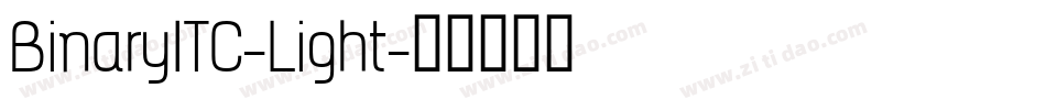 BinaryITC-Light字体转换