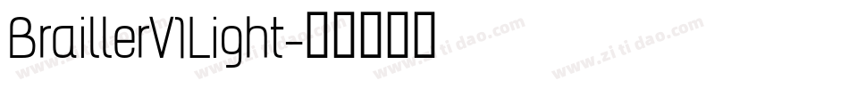 BraillerV1Light字体转换