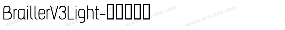 BraillerV3Light字体转换