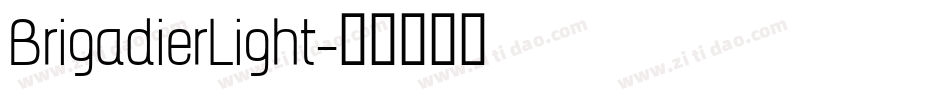 BrigadierLight字体转换
