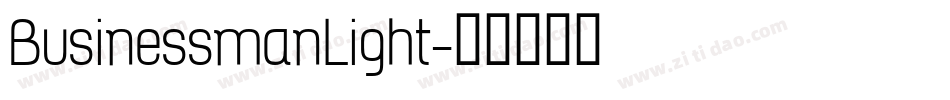 BusinessmanLight字体转换 BusinessmanLight字体转换