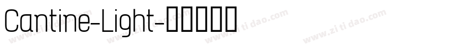 Cantine-Light字体转换