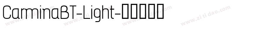 CarminaBT-Light字体转换