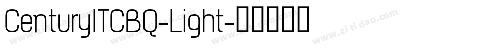 CenturyITCBQ-Light字体转换