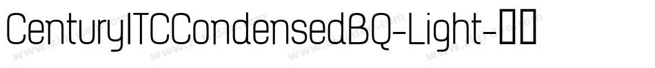 CenturyITCCondensedBQ-Light字体转换