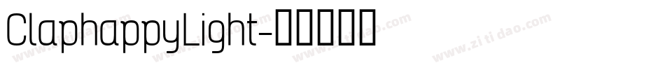ClaphappyLight字体转换