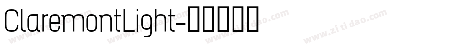 ClaremontLight字体转换