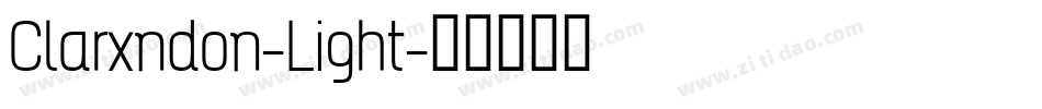 Clarxndon-Light字体转换