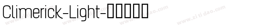 Climerick-Light字体转换