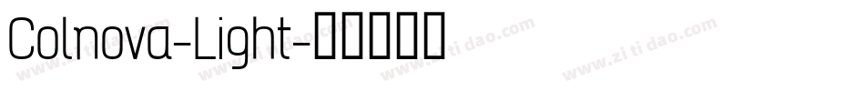 Colnova-Light字体转换