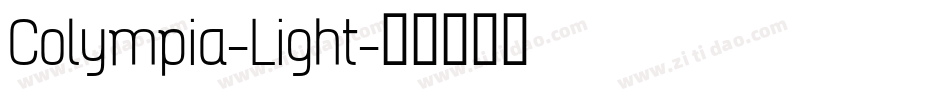 Colympia-Light字体转换