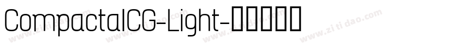 CompactaICG-Light字体转换