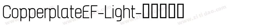 CopperplateEF-Light字体转换