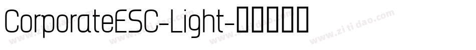 CorporateESC-Light字体转换