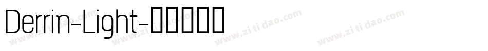 Derrin-Light字体转换
