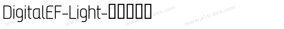 DigitalEF-Light字体转换