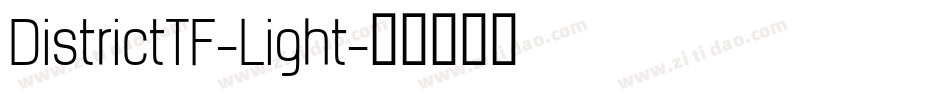 DistrictTF-Light字体转换