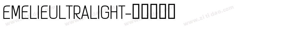 EMELIEULTRALIGHT字体转换