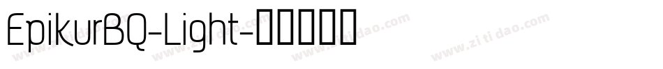 EpikurBQ-Light字体转换