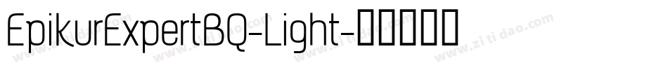 EpikurExpertBQ-Light字体转换