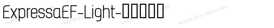 ExpressaEF-Light字体转换