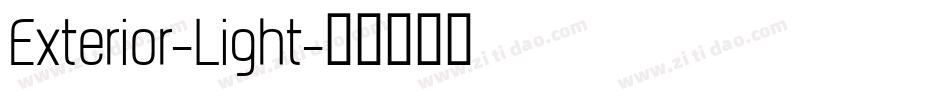 Exterior-Light字体转换
