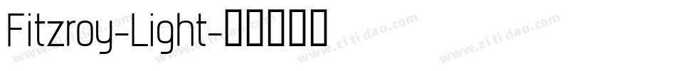 Fitzroy-Light字体转换