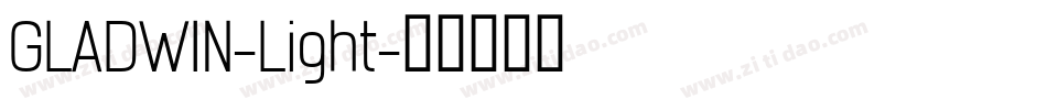 GLADWIN-Light字体转换