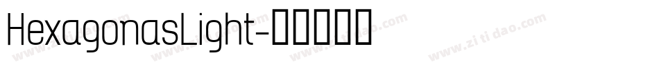 HexagonasLight字体转换