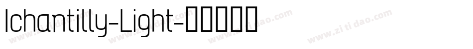 Ichantilly-Light字体转换