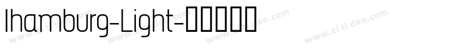 Ihamburg-Light字体转换