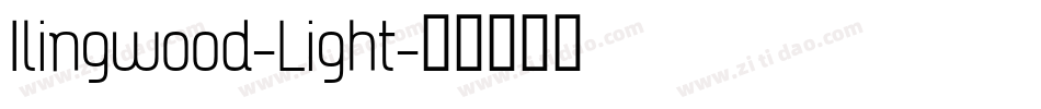 Ilingwood-Light字体转换