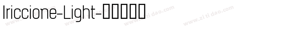 Iriccione-Light字体转换