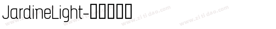 JardineLight字体转换