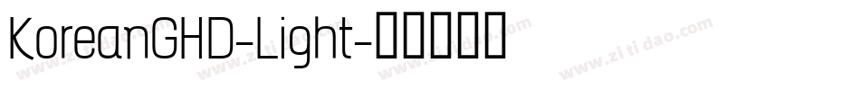 KoreanGHD-Light字体转换