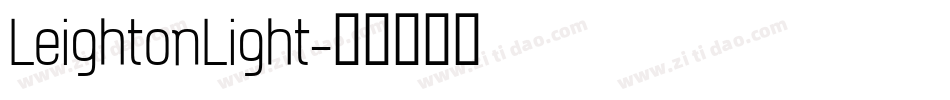 LeightonLight字体转换
