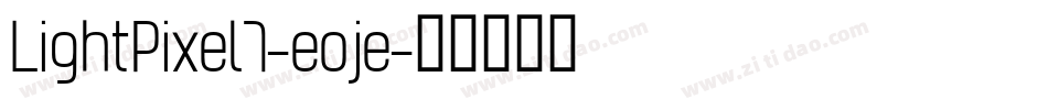 LightPixel7-eoje字体转换