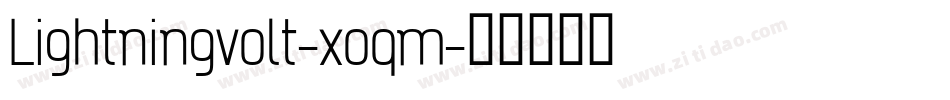 Lightningvolt-xoqm字体转换