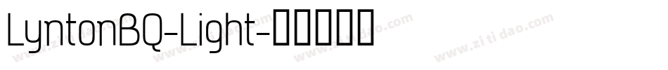 LyntonBQ-Light字体转换