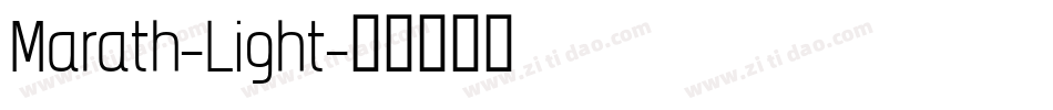 Marath-Light字体转换