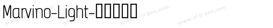 Marvino-Light字体转换